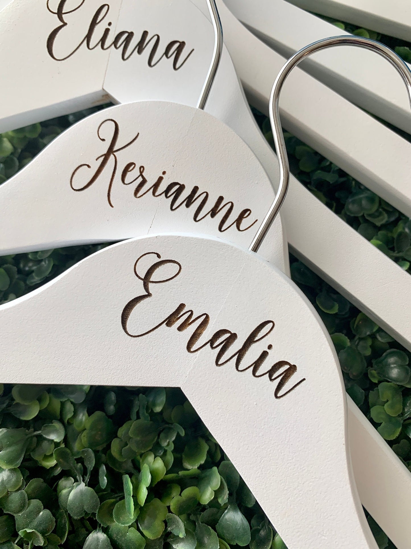 Custom Engraved Wedding Hangers, Bridal Party Hangers