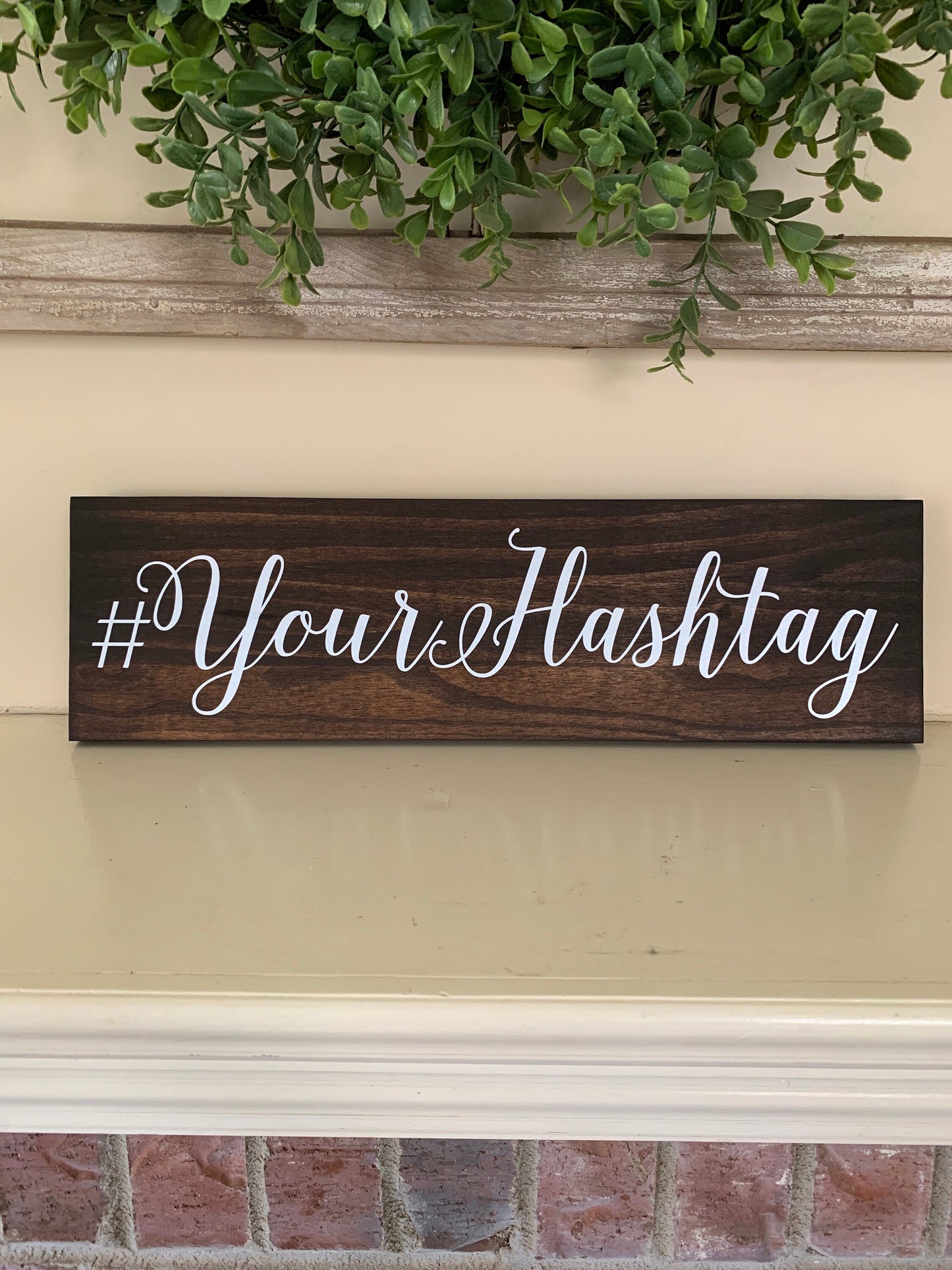 Custom Hashtag Sign, Wooden Hashtag, Wedding Hashtag Sign, Shower Hashtag Sign, Share the love