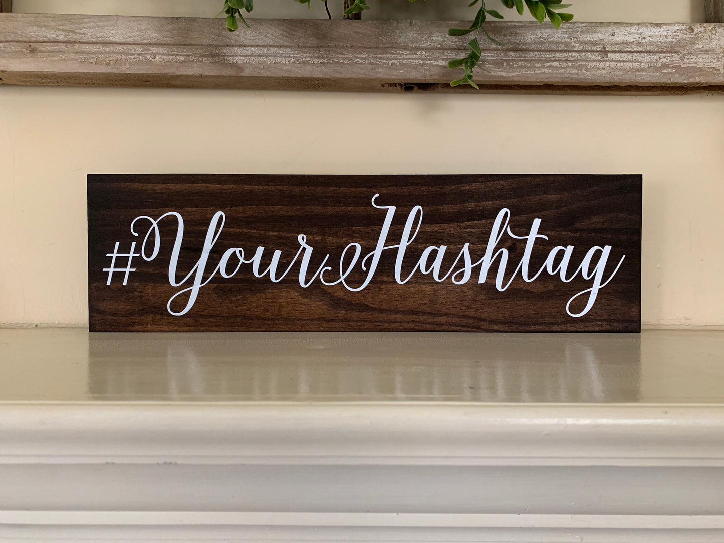 Custom Hashtag Sign, Wooden Hashtag, Wedding Hashtag Sign, Shower Hashtag Sign, Share the love