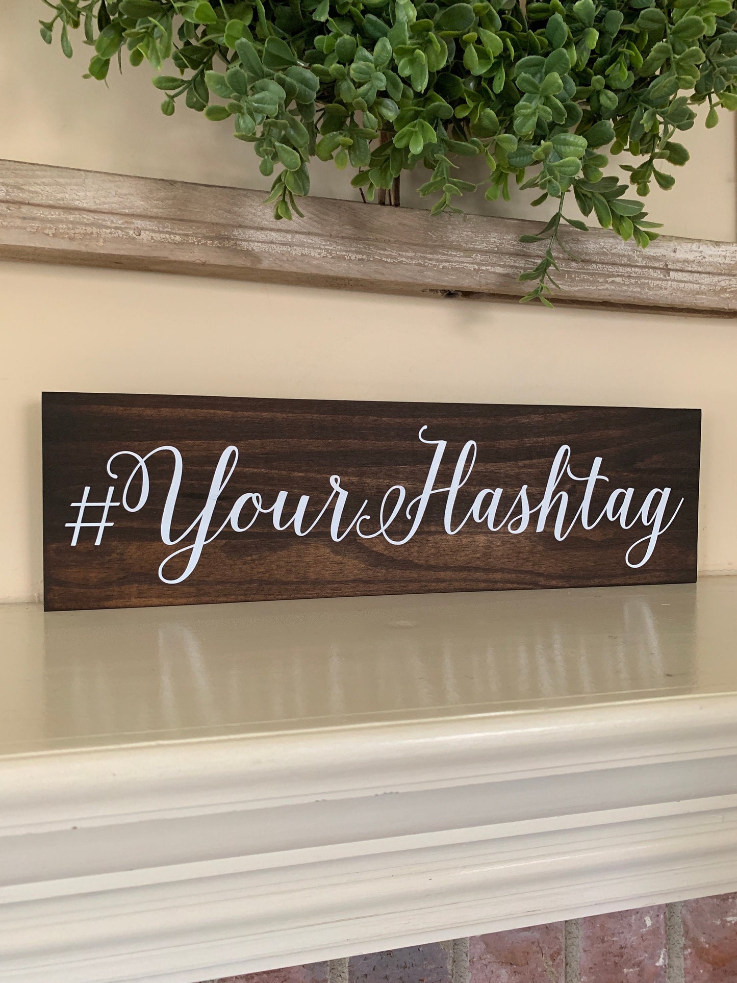 Custom Hashtag Sign, Wooden Hashtag, Wedding Hashtag Sign, Shower Hashtag Sign, Share the love