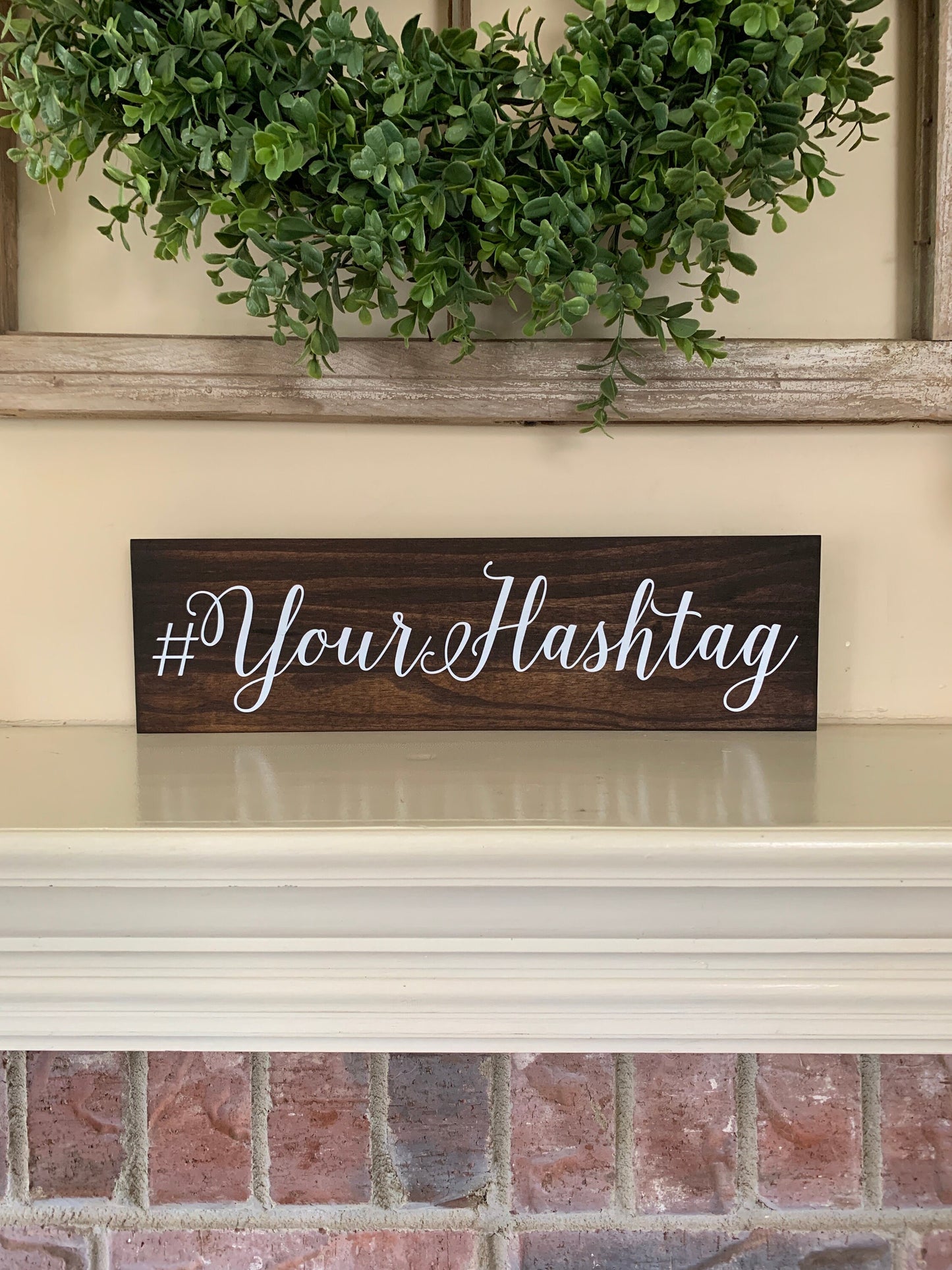 Custom Hashtag Sign, Wooden Hashtag, Wedding Hashtag Sign, Shower Hashtag Sign, Share the love