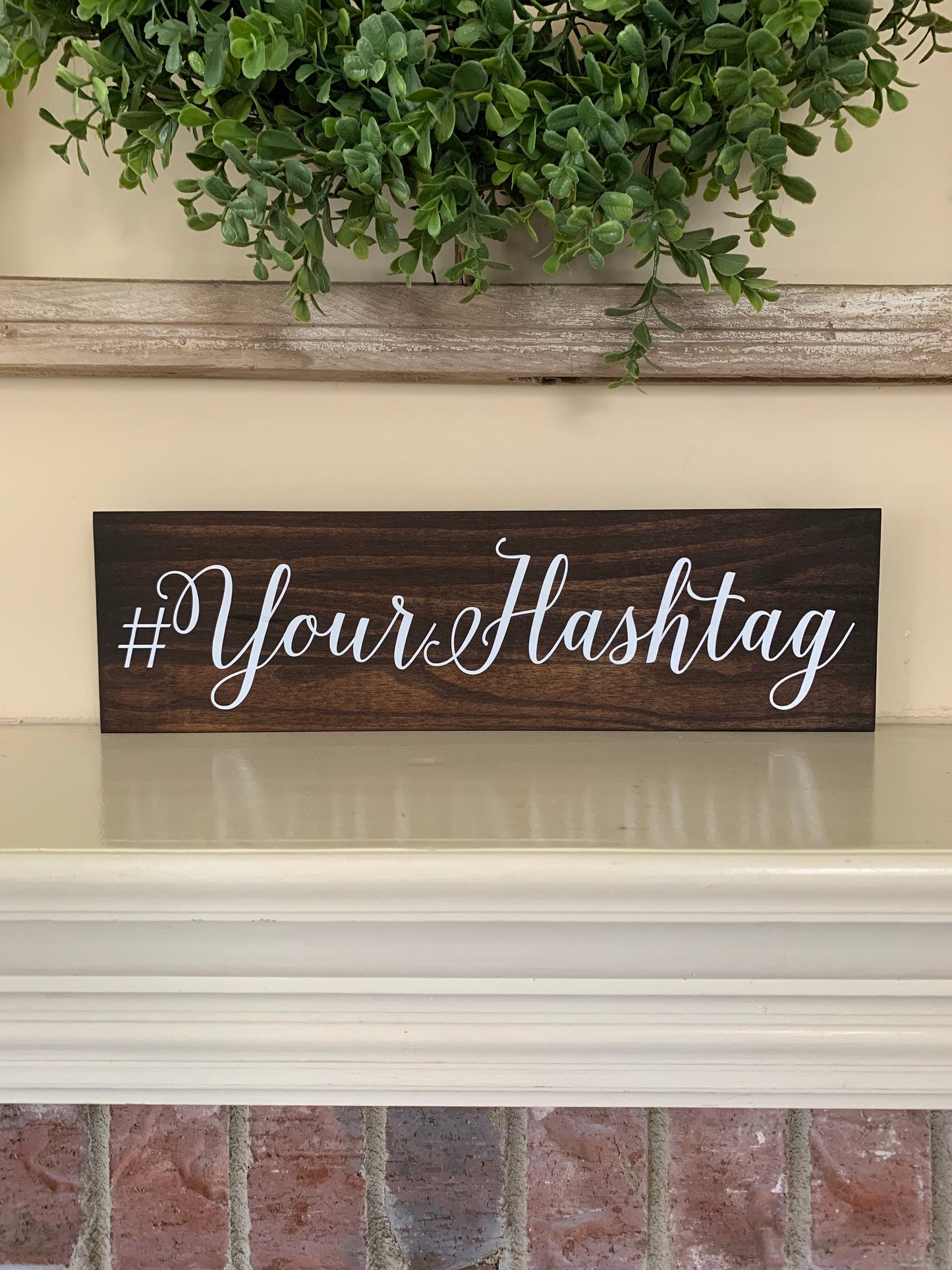 Custom Hashtag Sign, Wooden Hashtag, Wedding Hashtag Sign, Shower Hashtag Sign, Share the love