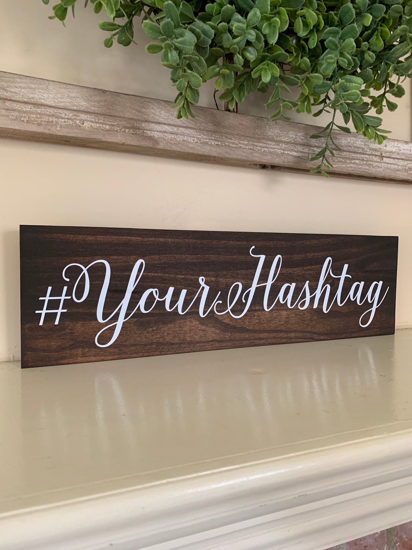 Custom Hashtag Sign, Wooden Hashtag, Wedding Hashtag Sign, Shower Hashtag Sign, Share the love