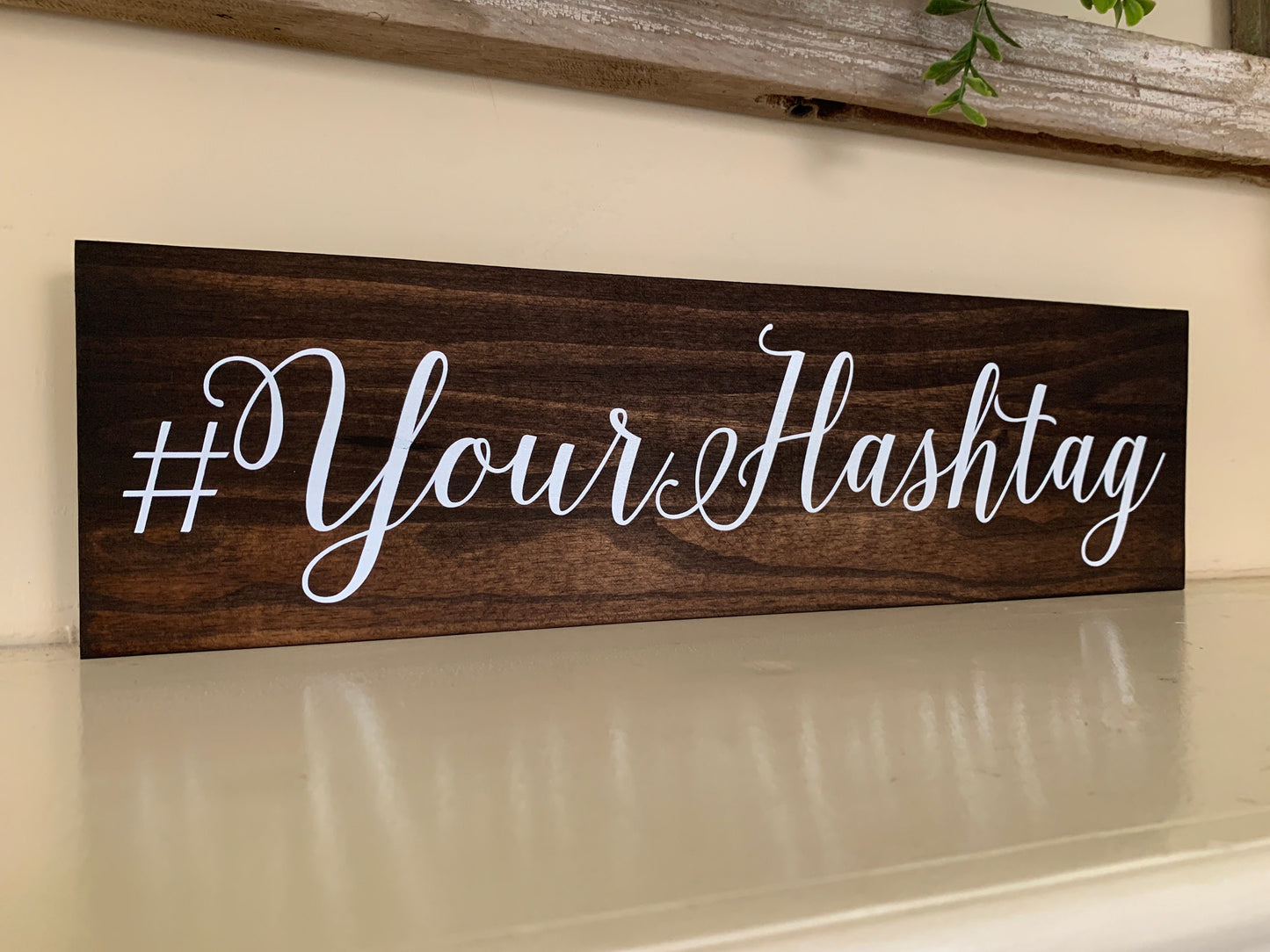 Custom Hashtag Sign, Wooden Hashtag, Wedding Hashtag Sign, Shower Hashtag Sign, Share the love