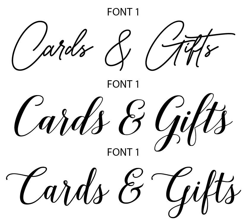 Gifts and Cards Sign, Wedding Reception Sign, Gifts Table Sign